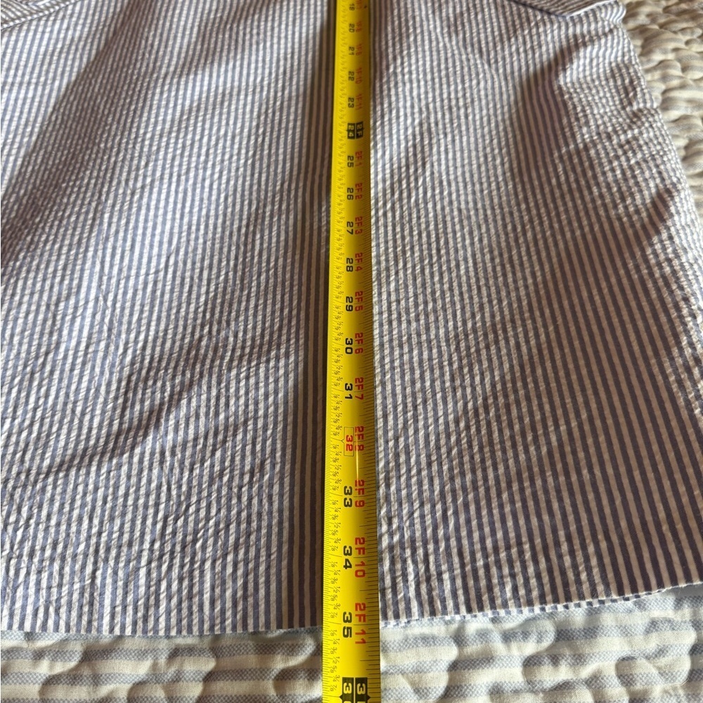 Elegant cotton seer sucker Sleeveless Dress - Picture 6 of 9
